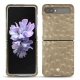 Capa em pele Samsung Galaxy Z Flip - Autruche desert