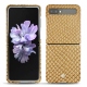 Lederschutzhülle Samsung Galaxy Z Flip - Serpent sabbia