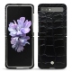 Samsung Galaxy Z Flip leather cover - Crocodile nero