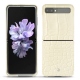 Coque cuir Samsung Galaxy Z Flip - Crocodile milk