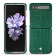 Coque cuir Samsung Galaxy Z Flip - Crocodile pino