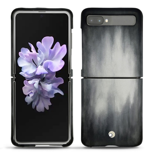 Capa em pele Samsung Galaxy Z FlipGris Patine