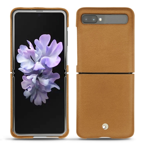 Funda de piel Samsung Galaxy Z FlipCastan esparciate ( Pantone #824F2A )