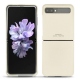 Coque cuir Samsung Galaxy Z Flip - Blanc PU