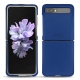 Coque cuir Samsung Galaxy Z Flip - Bleu océan PU