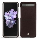Coque cuir Samsung Galaxy Z Flip - Marron envoûtant