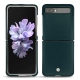 Coque cuir Samsung Galaxy Z Flip - Bleu Veggie