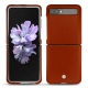 Samsung Galaxy Z Flip leather cover - Orange Veggie