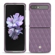 硬质真皮保护套 Samsung Galaxy Z Flip - Lilas - Couture ( Nappa - Pantone 2645U ) 