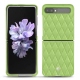 Custodia in pelle Samsung Galaxy Z Flip - Vert olive - Couture ( Nappa - Pantone 578U ) 