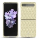 Custodia in pelle Samsung Galaxy Z Flip - Ivoire - Couture ( Sleek P C12 - White ) 