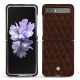 Custodia in pelle Samsung Galaxy Z Flip - Châtaigne - Couture ( Pantone 476C ) 