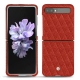 硬质真皮保护套 Samsung Galaxy Z Flip - Papaye - Couture ( Pantone 180C ) 
