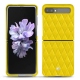 Capa em pele Samsung Galaxy Z Flip - Jaune fluo - Couture