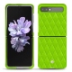 Lederschutzhülle Samsung Galaxy Z Flip - Vert fluo - Couture