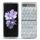 Custodia in pelle Samsung Galaxy Z Flip - Platinium - Couture