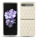 Funda de piel Samsung Galaxy Z Flip - Blanc escumo - Couture