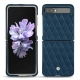 Custodia in pelle Samsung Galaxy Z Flip - Blu mediterran - Couture