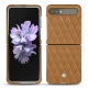 Samsung Galaxy Z Flip leather cover - Castan esparciate - Couture