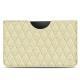 Pochette cuir Samsung Galaxy Tab S6 Lite - Ivoire - Couture ( Sleek P C12 - White ) 