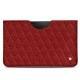 Pochette cuir Samsung Galaxy Tab S6 Lite - Tomate - Couture ( Pantone 187C ) 