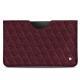 Capa em pele Samsung Galaxy Tab S6 Lite - Lie de vin - Couture ( Pantone 5115C ) 