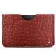 Samsung Galaxy Tab S6 Lite leather pouch - Autruche ciliegia