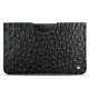 Samsung Galaxy Tab S6 Lite leather pouch - Autruche nero