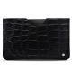 Pochette cuir Samsung Galaxy Tab S6 Lite - Crocodile nero