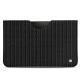 Pochette cuir Samsung Galaxy Tab S6 Lite - Abaca nero