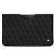 Samsung Galaxy Tab S6 Lite leather pouch - Negre poudro - Couture