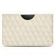 Pochette cuir Samsung Galaxy Tab S6 Lite - Blanc escumo - Couture