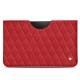 Pochette cuir Samsung Galaxy Tab S6 Lite - Rouge troupelenc - Couture