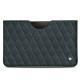 Samsung Galaxy Tab S6 Lite leather pouch - Blu marino - Couture