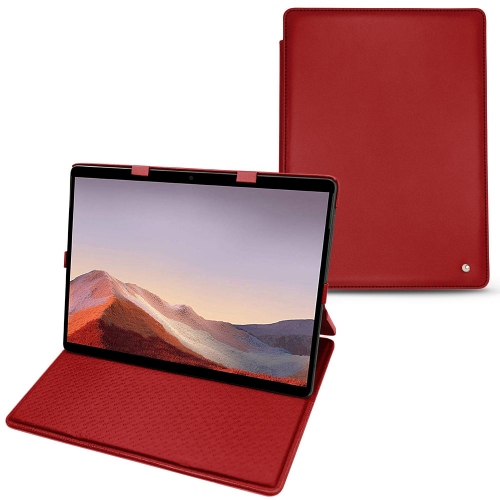 Lederschutzhülle Microsoft Surface Pro XRouge ( Nappa - Pantone #d50032 ) 