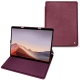 Microsoft Surface Pro X leather case - Prune vintage ( Pantone 512C ) 
