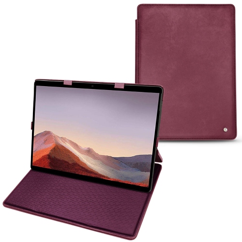 Lederschutzhülle Microsoft Surface Pro XPrune vintage ( Pantone #612434 ) 