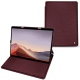 Housse cuir Microsoft Surface Pro X - Lie de vin ( Pantone 5115C ) 