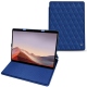 Funda de piel Microsoft Surface Pro X - Bleu océan - Couture ( Nappa - Pantone 293C ) 