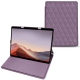 レザーケース Microsoft Surface Pro X - Lilas - Couture ( Nappa - Pantone 2645U ) 