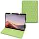 Capa em pele Microsoft Surface Pro X - Vert olive - Couture ( Nappa - Pantone 578U ) 
