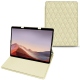 レザーケース Microsoft Surface Pro X - Ivoire - Couture ( Sleek P C12 - White ) 
