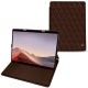 Funda de piel Microsoft Surface Pro X - Châtaigne - Couture ( Pantone 476C ) 