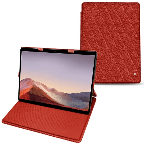 Lederschutzhülle Microsoft Surface Pro XPapaye - Couture ( Pantone #b54317 ) 