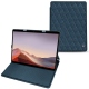 Housse cuir Microsoft Surface Pro X - Indigo - Couture ( Pantone 303U ) 