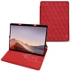 Microsoft Surface Pro X leather case - Rouge troupelenc - Couture