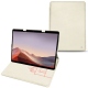 Capa em pele Microsoft Surface Pro X - Blanc escumo