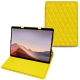 Microsoft Surface Pro X leather case - Jaune fluo - Couture