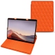 Microsoft Surface Pro X leather case - Orange fluo - Couture