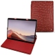 Capa em pele Microsoft Surface Pro X - Autruche ciliegia